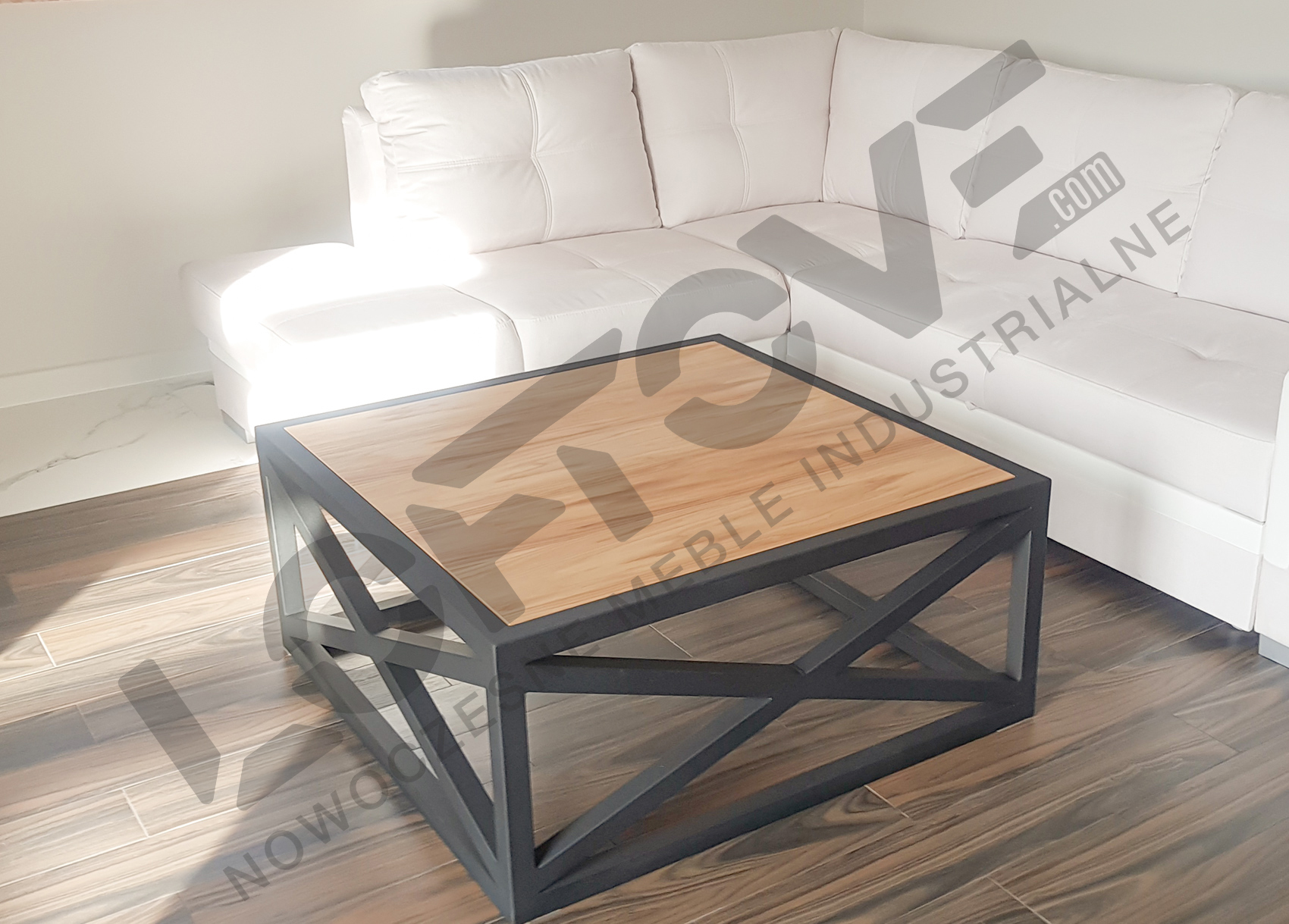 Stolik kawowy loft industrial