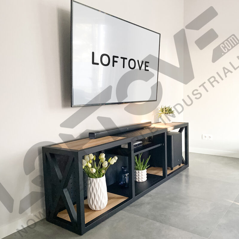 Szafka RTV loft / industrial